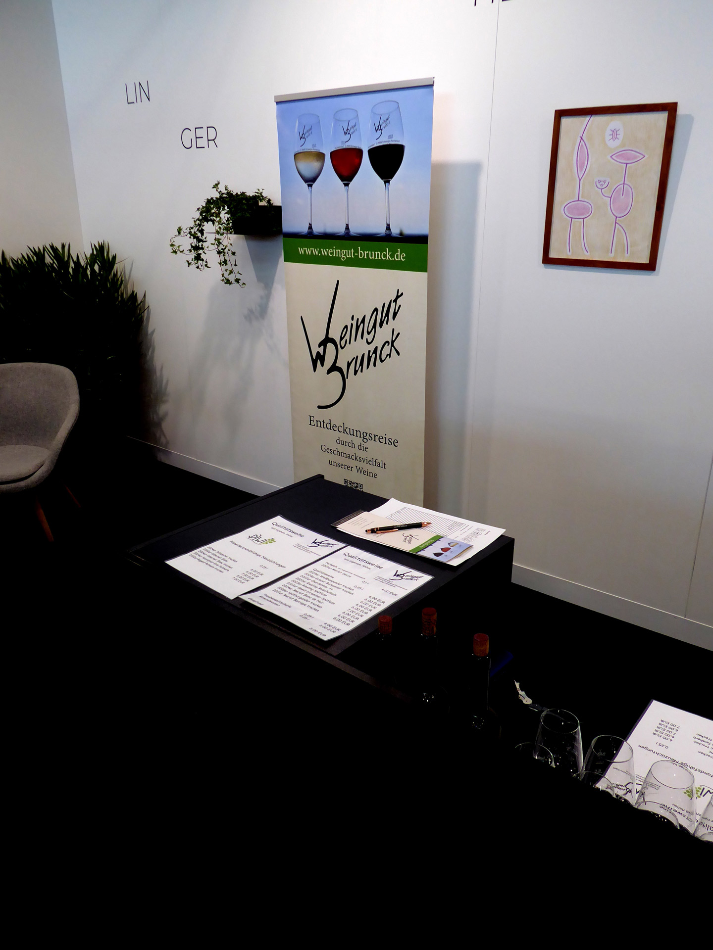 Impressionen vom Weingut Brunck auf der ART 2026 in Karlsruhe